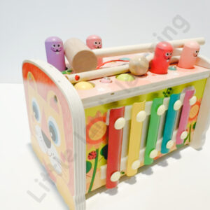 Wooden Hammering Pound Bench 4 in 1 Toy